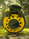 Bild in Galerie-Betrachter laden, 🐉 Mystische Drachen-Wanduhr – Zeit trifft Legende