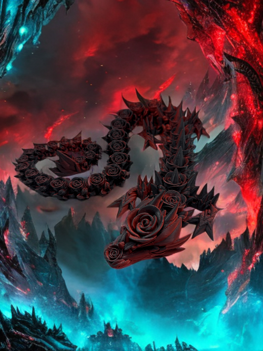 🐉 Flexi-Rosendrachen – Eleganz in Bewegung