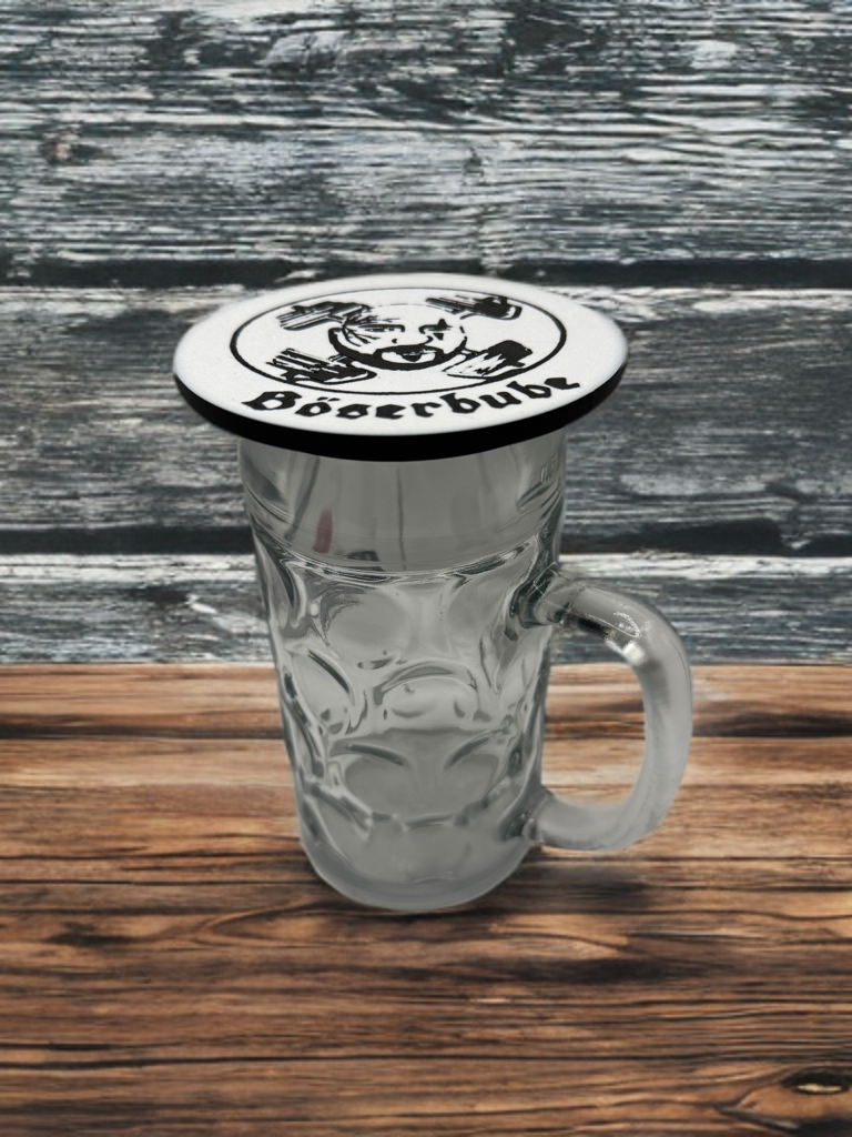 Böserbube Bierkrug-Deckel – Fanartikel / Schutzdeckel für Maßkrüge & Gläser