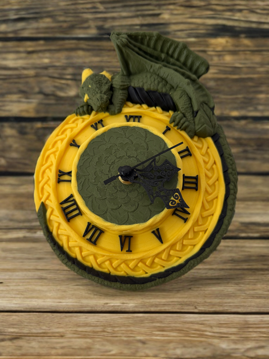 🐉 Mystische Drachen-Wanduhr – Zeit trifft Legende