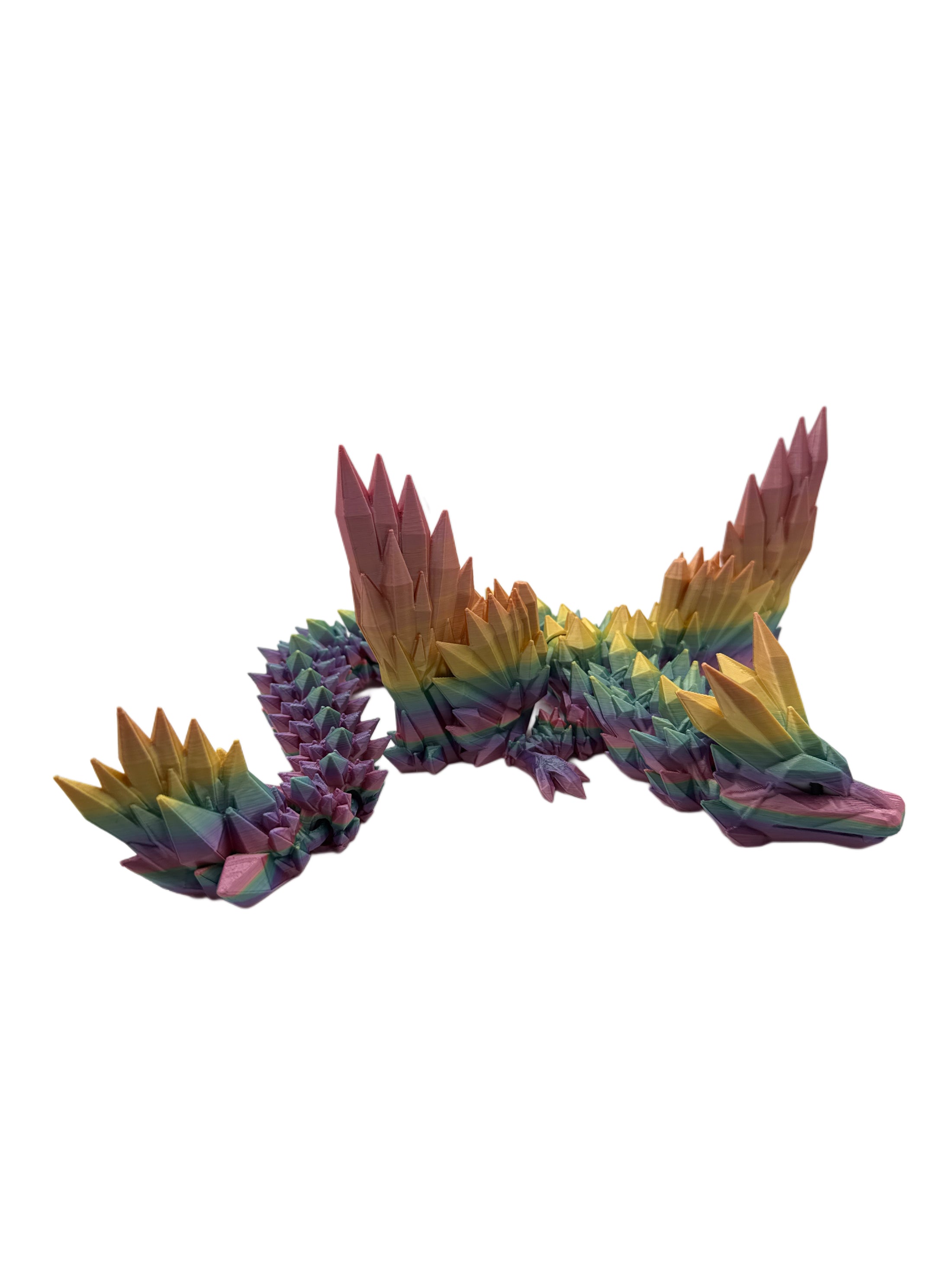 🐉💎 Kristalldrache mit Flügeln – Magie in Bewegung