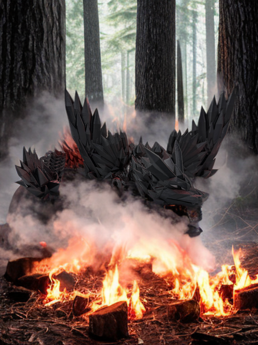 🐉💎 Kristalldrache mit Flügeln – Magie in Bewegung