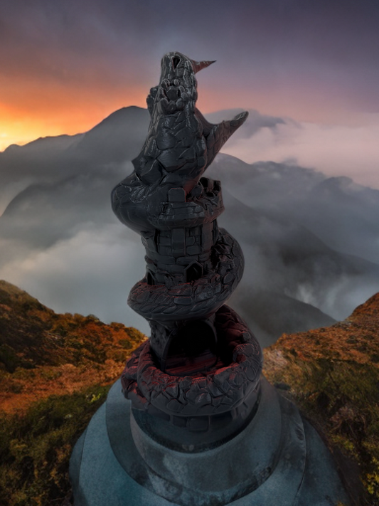 🐍🎲 Basilisk Dice Tower – Der Würfelturm der Schlange