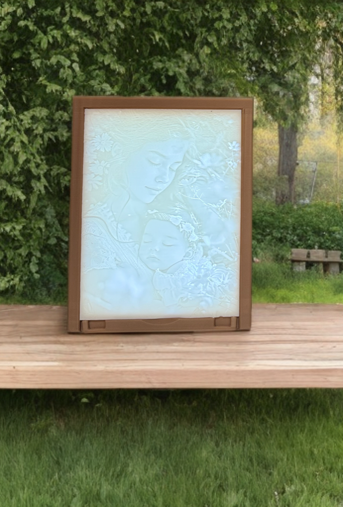 Lithophane Bild im stilvollen Rahmen
