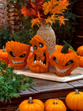 Bild in Galerie-Betrachter laden, Gruseliges Kürbis Halloween Deko 3er-Set
