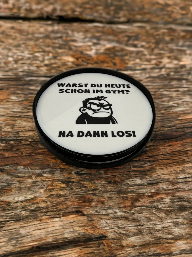 Böserbube Untersetzer-Set (4 Stück) mit Aufbewahrungsdeckel – Fanartikel / Gym Motivation