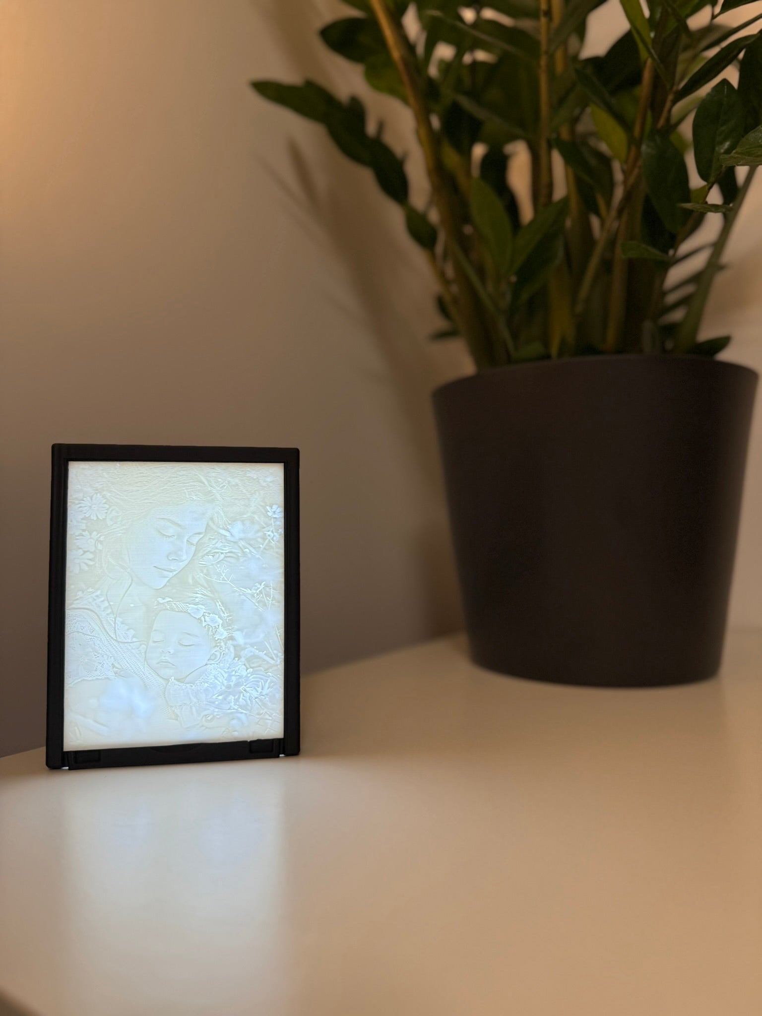 Lithophane Bild im stilvollen Rahmen