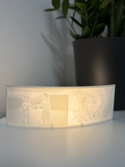 Gebogenes Lithophane Nachtlicht XL